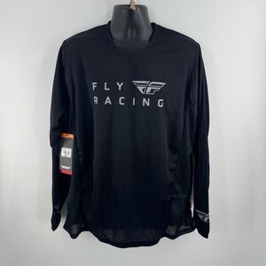 Fly Racing Radium Jersey Men’s XL Black Performance Motocross Shirt NWT (F1)